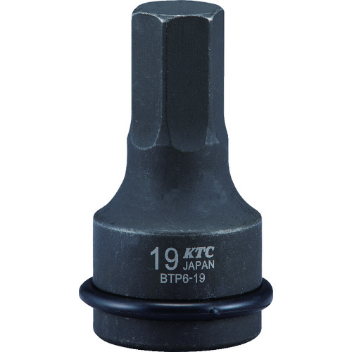トラスコ中山 KTC 19.0sq. インパクトレンチ用ヘキサゴンレンチ 対辺寸法27mm 全長85mm(ご注文単位1個)【直送品】