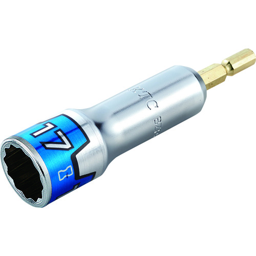 トラスコ中山 KTC インパクトドライバ用ソケットビット(電動工具用) 差込角6.35mm 対辺寸法17mm 全長101mm(ご注文単位1個)【直送品】