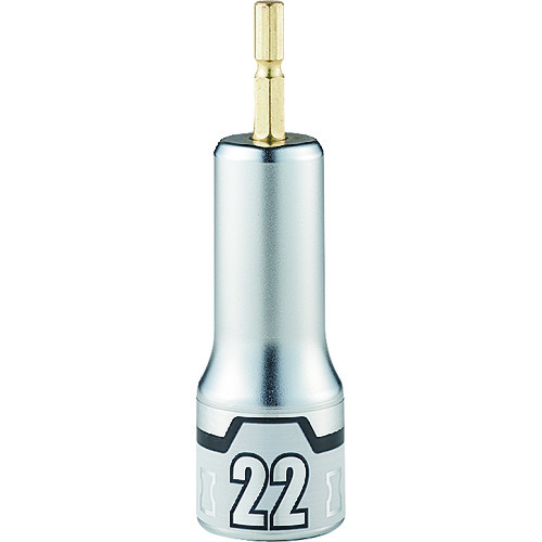 トラスコ中山 KTC インパクトドライバ用ソケットビット 難攻不落 22mm(ご注文単位1個)【直送品】