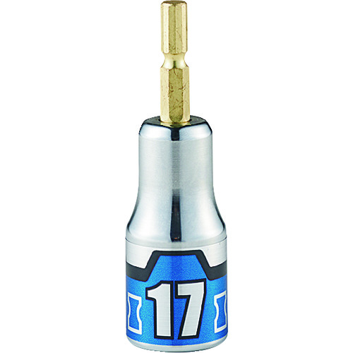 トラスコ中山 KTC インパクトドライバ用ショートソケットビット 難攻不落 17mm(ご注文単位1個)【直送品】