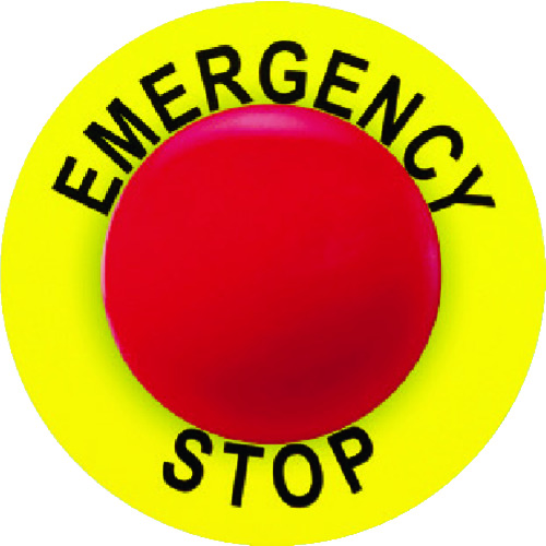 トラスコ中山 パンドウイット 非常停止ボタン用ラベル (25本入) 474-6953(ご注文単位1袋)【直送品】