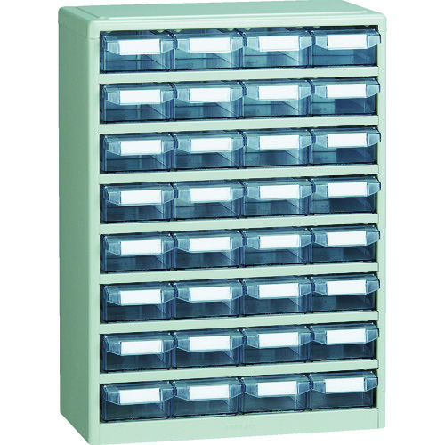 トラスコ中山 TRUSCO パーツケース バンラックケースC型 4列8段（ご注文単位1台）【直送品】