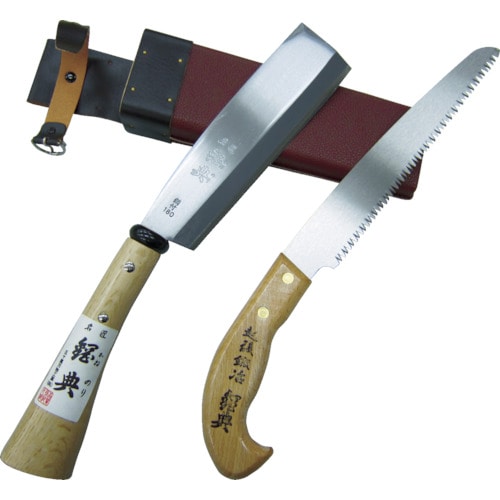 トラスコ中山 鋼典 ナタ、ノコ2丁差 180mm鉈 210mm鋸(ご注文単位1セット)【直送品】