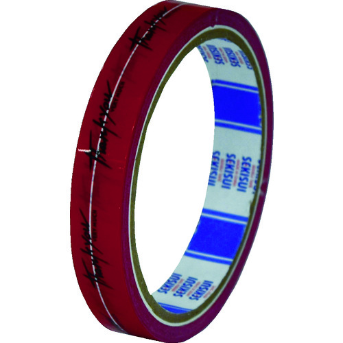 トラスコ中山 積水 まいどテープ 15X25 アカ(ご注文単位10巻)【直送品】