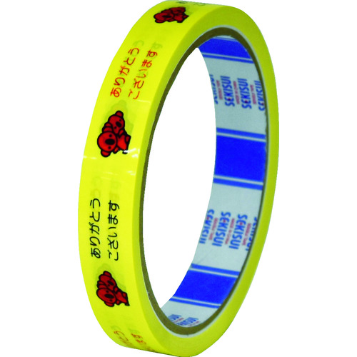 トラスコ中山 積水 まいどテープ 15X25 キイロ(ご注文単位10巻)【直送品】