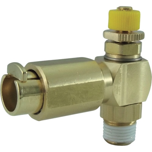 トラスコ中山 チヨダ タッチHスピードコントローラα(金属)メーターアウト6mm・R1/8(ご注文単位1個)【直送品】