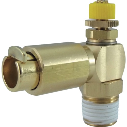 トラスコ中山 チヨダ タッチHスピードコントローラα(金属)メーターアウト6mm・R1/4(ご注文単位1個)【直送品】