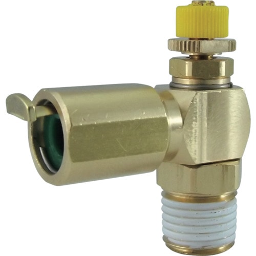 トラスコ中山 チヨダ タッチスピードコントローラーα(金属)メーターアウト6mm・R1/4(ご注文単位1個)【直送品】