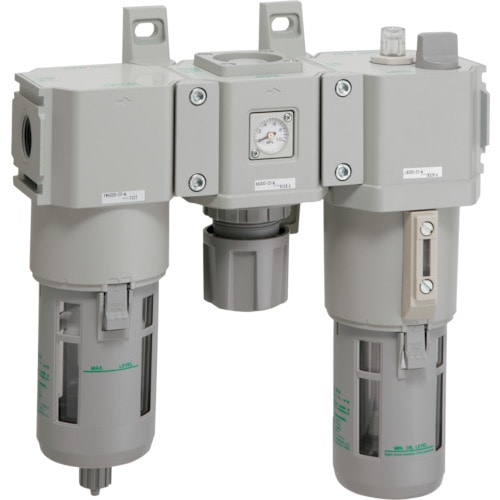 トラスコ中山 CKD FRLユニット F.R.Lコンビネーション 白色シリーズ 接続口径Rc1 124-4152(ご注文単位1セット)【直送品】