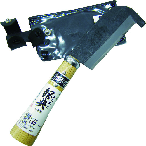 トラスコ中山 鋼典 両刃ミニ箸付鉈鋼付 完全包装(ご注文単位1個)【直送品】