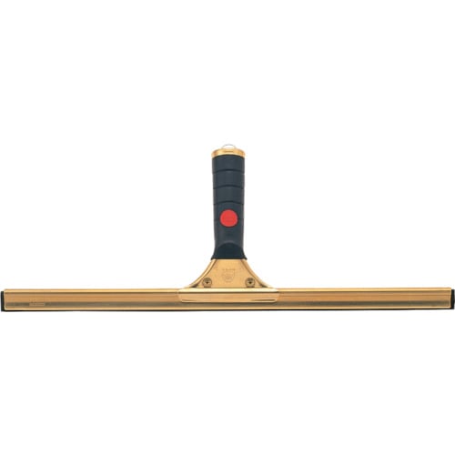 トラスコ中山 コンドル プロテック 窓用水切り グラススクイジー 400 真鍮・グリップ付（ご注文単位1個）【直送品】