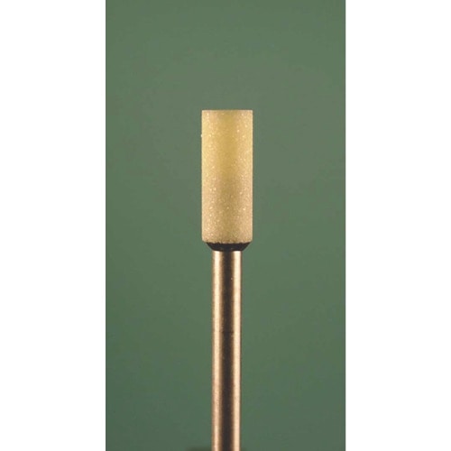 トラスコ中山 ミニモ イエロー砥石 WA#80 φ4 (10本入)（ご注文単位1袋）【直送品】