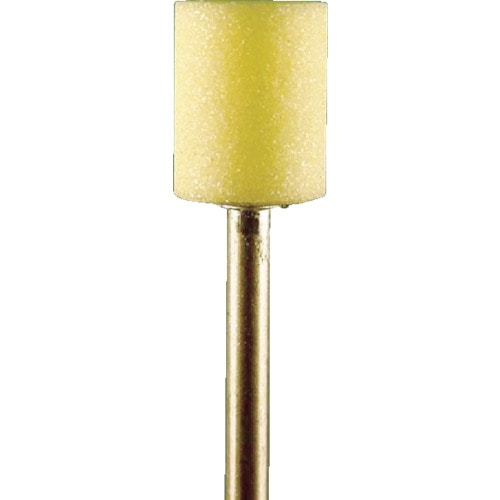 トラスコ中山 ミニモ イエロー砥石 WA#80 φ10 (10本入)（ご注文単位1パック）【直送品】