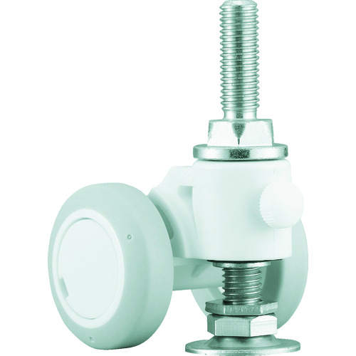 トラスコ中山 パーツ キャスパッド ねじ込み式双輪キャスターエラストマー車 荷重58.8 白 320-0761(ご注文単位1個)【直送品】