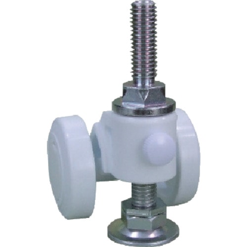 トラスコ中山 パーツ キャスパッド ねじ込み式双輪キャスターナイロン車 荷重58.8 白 320-0779(ご注文単位1個)【直送品】