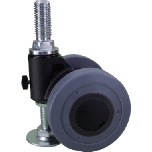トラスコ中山 パーツ キャスパッド ねじ込み式双輪キャスターエラストマー車 荷重117.6 黒 320-0795(ご注文単位1個)【直送品】