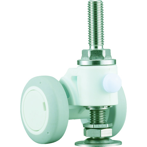 トラスコ中山 パーツ キャスパッド ねじ込み式双輪キャスターエラストマー車 荷重58.8 白 320-0817(ご注文単位1個)【直送品】