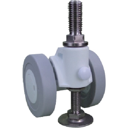 トラスコ中山 パーツ キャスパッド ねじ込み式双輪キャスターエラストマー車 荷重117.6 白 320-0825(ご注文単位1個)【直送品】