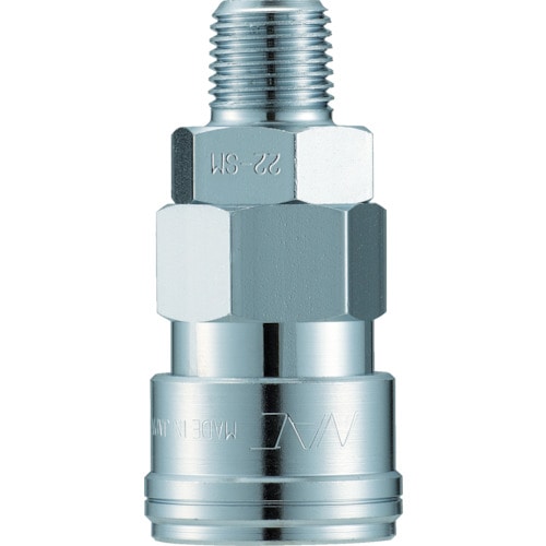 トラスコ中山 ナック クイックカップリング AL40型 鋼鉄製 メネジ取付用 364-3654(ご注文単位1個)【直送品】