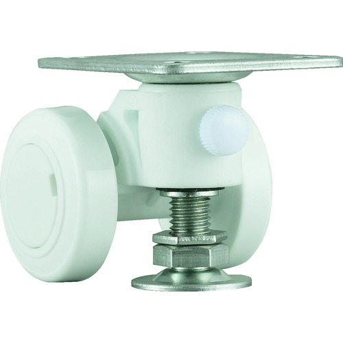 トラスコ中山 パーツ キャスパッド プレート式双輪キャスターナイロン車 荷重58.8 白 320-0868(ご注文単位1個)【直送品】