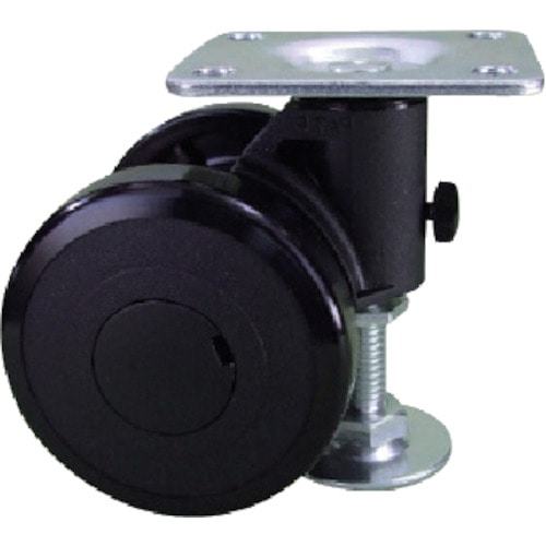 トラスコ中山 パーツ キャスパッド プレート式双輪キャスターナイロン車 荷重117.6 黒 320-0876(ご注文単位1個)【直送品】