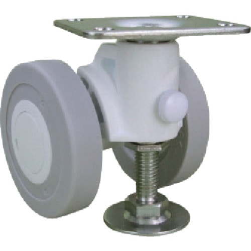 トラスコ中山 パーツ キャスパッド プレート式双輪キャスターエラストマー車 荷重117.6 白 320-0892(ご注文単位1個)【直送品】