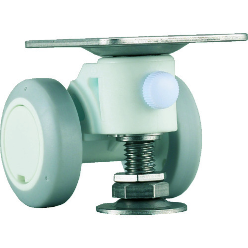 トラスコ中山 パーツ キャスパッド プレート式双輪キャスターエラストマー車 荷重58.8 白 320-0914(ご注文単位1個)【直送品】