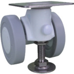 トラスコ中山 パーツ キャスパッド プレート式双輪キャスターエラストマー車 荷重117.6 白 320-0922(ご注文単位1個)【直送品】