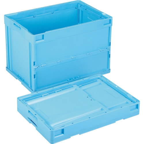 トラスコ中山 リス 折りたたみコンテナー 601083 CB-S61NR青(ご注文単位1個)【直送品】
