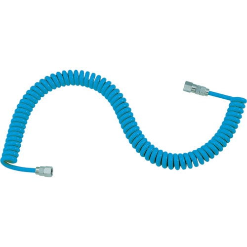 トラスコ中山 TRUSCO ウレタンコイルホース細巻 L型 3.4m(ご注文単位1本)【直送品】