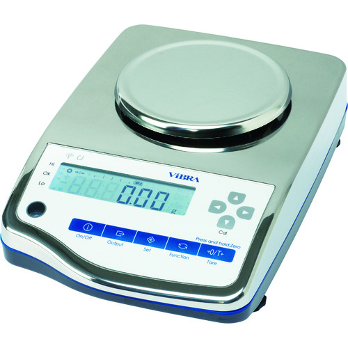 トラスコ中山 ViBRA CJ-220:高精度電子天びん(防水・防塵型)220g(ご注文単位1台)【直送品】