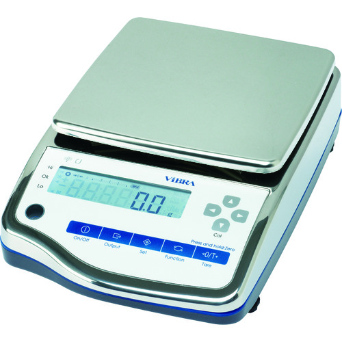 トラスコ中山 ViBRA CJ-2200:高精度電子天びん(防水・防塵型)2200(ご注文単位1台)【直送品】