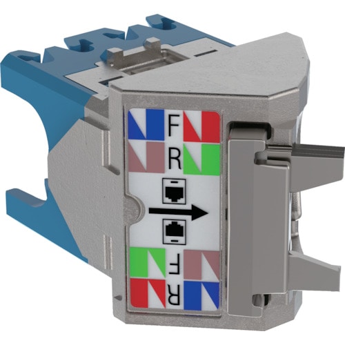 トラスコ中山 パンドウイット カテゴリ6A 左右45度シールドアングル シールド付きモジュラージャック用キャップ 青 CJSLRCAPBU-X(ご注文単位1袋)【直送品】
