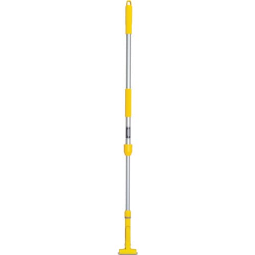 トラスコ中山 テラモト FXハンドルアルミ伸縮柄 1110～1800mm イエロー（ご注文単位1本）【直送品】