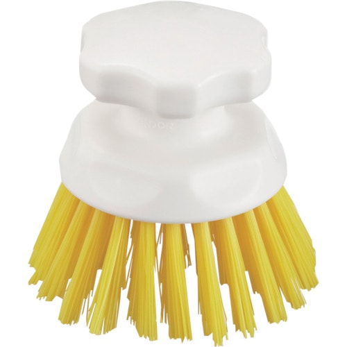 トラスコ中山 コンドル HGハンドブラシ丸型 黄(ご注文単位1個)【直送品】