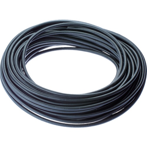 トラスコ中山 パンドウイット コルゲートチューブ ポリエチレン スリット付き黒 内径32.5mm 15.24m(ご注文単位1巻)【直送品】