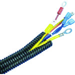 トラスコ中山 パンドウイット コルゲートチューブ ポリエチレン スリット付き 黒 内径7.2mm 30.48m(ご注文単位1巻)【直送品】