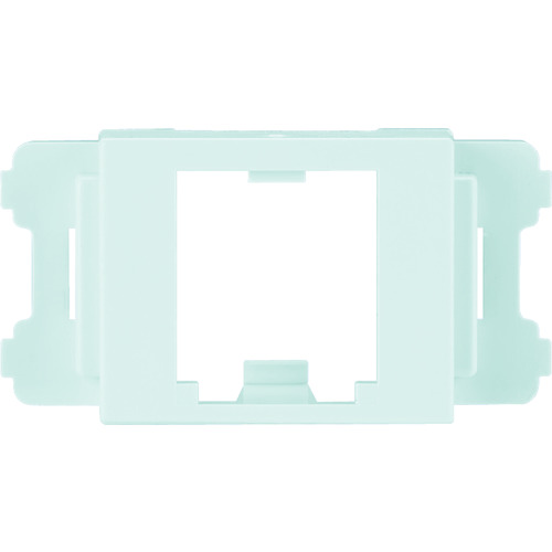 トラスコ中山 パンドウイット JISプレート用シャッターなしアダプタ オフホワイト(10個入)(ご注文単位1袋)【直送品】