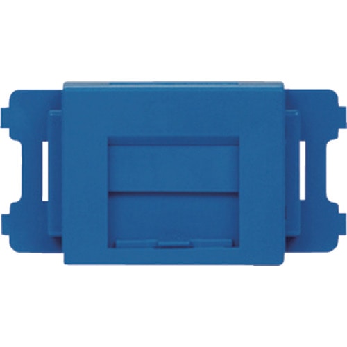 トラスコ中山 パンドウイット JISプレート用シャッター付きアダプタ 青 (10個入)(ご注文単位1袋)【直送品】