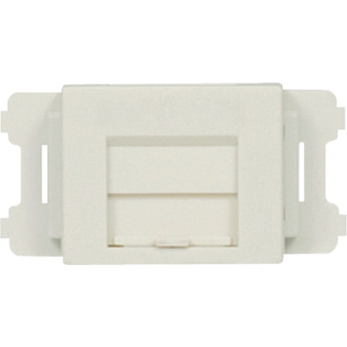 トラスコ中山 パンドウイット JISプレート用シャッター付きアダプタ 白 (10個入)(ご注文単位1袋)【直送品】