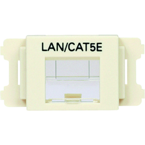 トラスコ中山 パンドウイット JISプレート用シャッター付きアダプタ オフホワイト LAN・CAT5E (10個入)(ご注文単位1袋)【直送品】