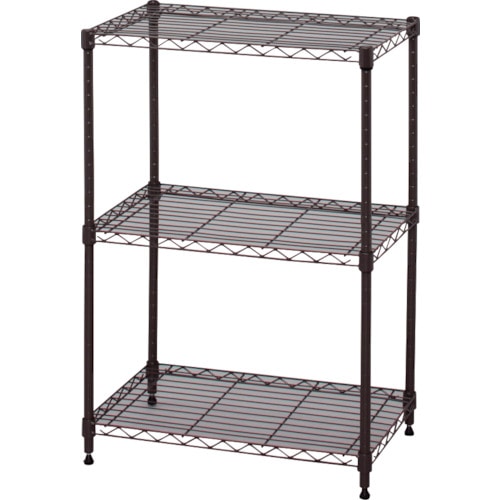 トラスコ中山 IRIS 573518 カラーメタルラック ブラウン(ご注文単位1台)【直送品】