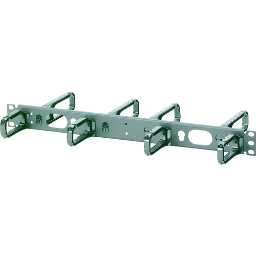 トラスコ中山 パンドウイット リング型 水平ケーブル管理パネル 両面リング 1U CMPH1(ご注文単位1個)【直送品】