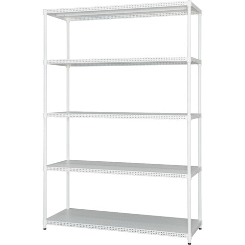 トラスコ中山 IRIS 530986 カラーパンチングラック ホワイト(ご注文単位1台)【直送品】