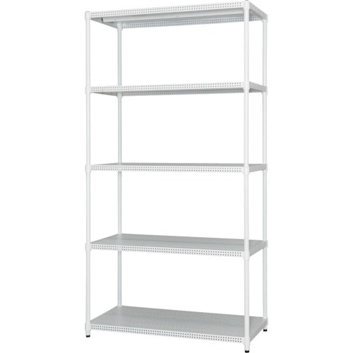 トラスコ中山 IRIS 530975 カラーパンチングラック ホワイト(ご注文単位1台)【直送品】