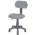 トラスコ中山 ナカバヤシ OAチェア/ロ-バック/グレ-(ご注文単位1台)【直送品】