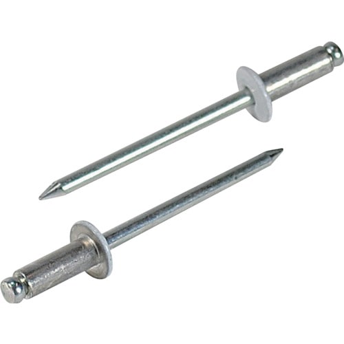 トラスコ中山 エビ カラーブラインドリベット4-4アルミ/スチール(300本入)リベット長9.9mm ホワイト(ご注文単位1箱)【直送品】