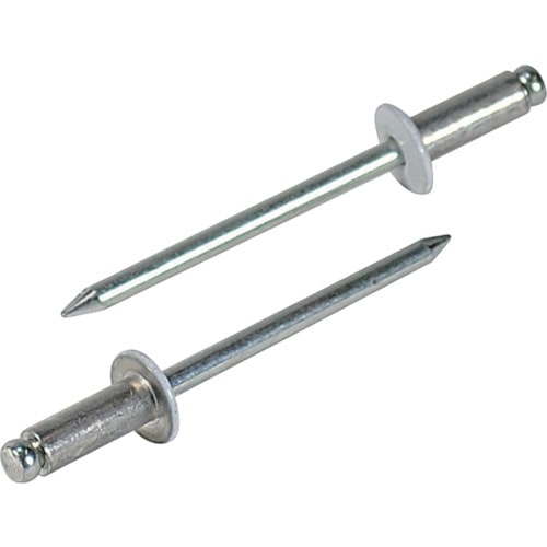 トラスコ中山 エビ カラーブラインドリベット(ホワイト) アルミ/スティール製 5-4(50本入) エコパック(ご注文単位1パック)【直送品】