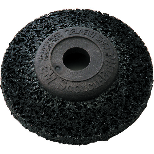 トラスコ中山 3M スコッチ・ブライト CNSベベルブラック エアー工具用 #120相当(ご注文単位10個)【直送品】