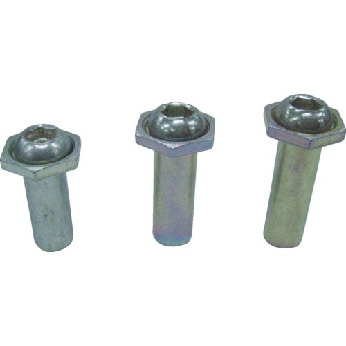 トラスコ中山 エビ パック入りSTロック(8本入)スティール 10-16(ご注文単位1パック)【直送品】